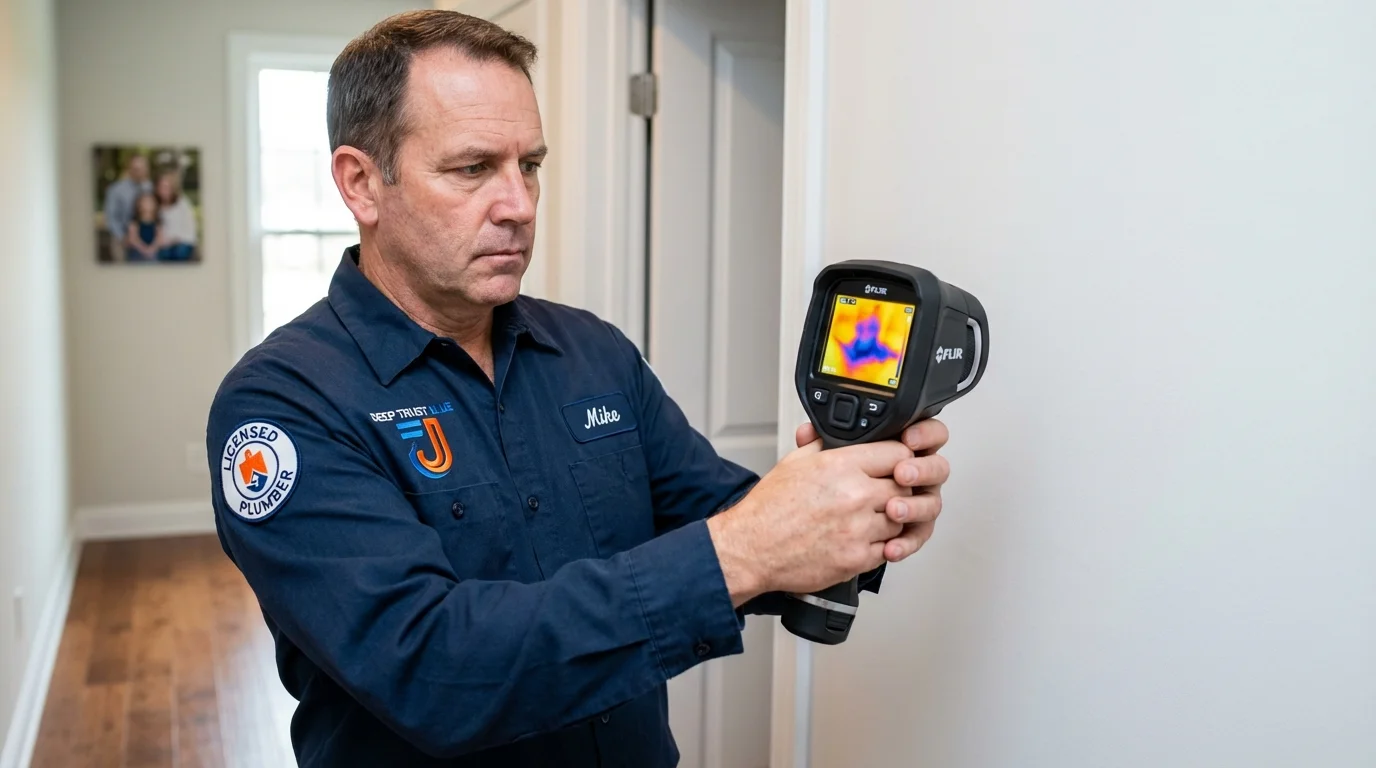 Thermal imaging leak detection by Johns Plumbing LLC in Howard